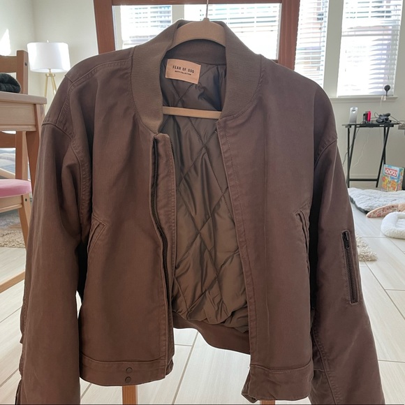 FoG Fear of God Sixth Collection Bomber Jacket - God Grey - Small - Picture 4 of 5